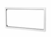 CADRE INTERIEUR CARBEST BLANC AVEC MOUSTIQUAIRE ET OCCULTANT  POUR FENETRE BATTANTE COMFORT 700x300 MM