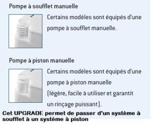 UPGRADE DE POMPE POUR PORTA POTTI 335