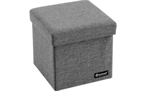 TABOURET RANGEMENT PLIABLE GRIS OUTWELL 30X30X29CM