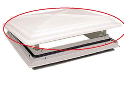 CAPOT DE RECHANGE BLANC POUR LANTERNEAU ref 36080 50x50 cm 