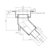 COUPELLE DE REMPLISSAGE 50MM, LONG, NOIR, SYMBOLE DE STATION SERVICE