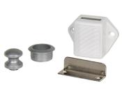 FERMETURE MEUBLE PUSH LOCK MINI ARGENTE MAT