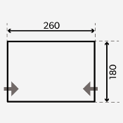 AUVENT GONFLABLE KAMPA SPECIAL HIVER - WINTER AIR PVC 260 S - Hauteur 235-265cm