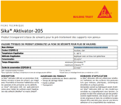 Sika® Aktivator-205 - PRIMAIRE D'ACCROCHE - 30ml