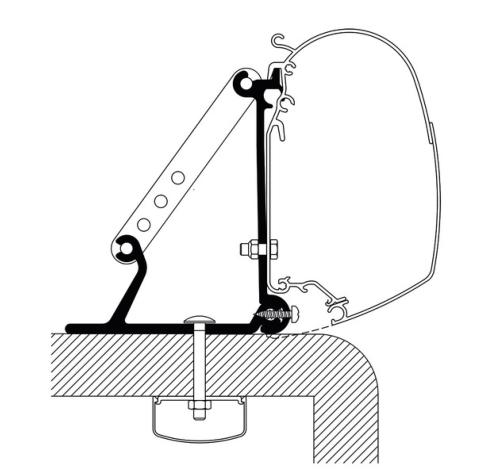 ADAPTATEUR UNIVERSEL DE TOIT pour OMNISTOR thule série  3200 – 4200 et 5200