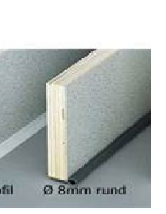 PROFIL CACHE DECOUPE JONC 8MM GRIS FONCE - rouleau 5m