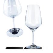 2 VERRES A VIN CRISTAL DE BORDEAUX 650ML SILWY® AVEC SOUS-VERRE MAGNETIQUE