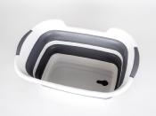 Panier/bac pliable avec égouttoir