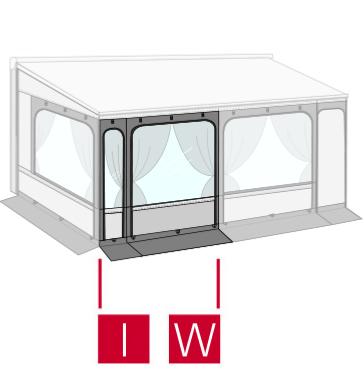 EXTENSION 200 CM PAROI FRONTALE PRIVACY ROOM POUR F45/F65/F80