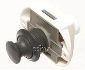 FERMETURE PORTE SALLE DE BAIN INTERIEUR/EXTERIEUR PUSH LOCK GRIS