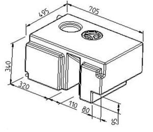 RÉSERVOIR D'EAU 100L - Ford Transit 2000-2006