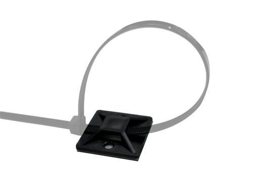 BASE ADHESIVE CARBEST 20x20mm POUR ATTACHE CABLE SERREFLEX - lot de 50