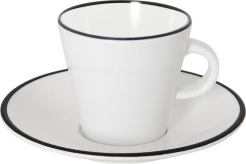 SERVICE A EXPRESSO LINEA LINE - BLACK - 4 PIECES