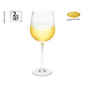 LOT DE 2 VERRES A VIN TRANSPARENT SAN ESTELLA 0.37L