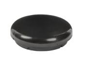 CHAMPIGNON AERATEUR PERMANENT PLASTIQUE NOIR Ø200 mm AVEC GRILLE INTERIEURE