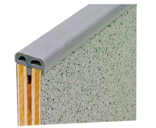 PROFIL CHANT ANTI CHOC 15mm - GRIS MOYEN - rouleau de 5m