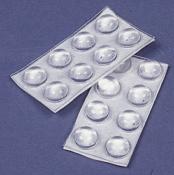 BUTOIR ELASTIQUE TRANSPARENT 11mm - 16 PIECES