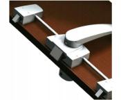 POIGNEE PORTE TOILETTE 3 POINTS CHROME MAT-2x80 cm Maxi