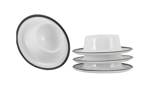 Linea Line - black, Lot de 4 coquetiers