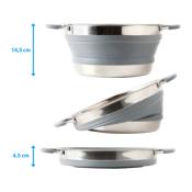 Casserole pliable Volcano - 6.5 l - gris 