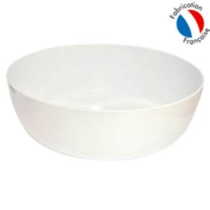 SALADIER MELAMINE 24CM BLANC - PLASTOREX