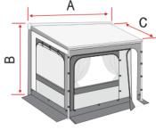 PRIVACY ROOM ULTRA LIGHT UL 300 FIAMMA pour F45/F65/F80 - HAUT 230-280cm