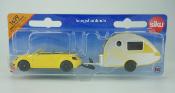 JOUET ATTELAGE VW + MINI CARAVANE TEAR DROP