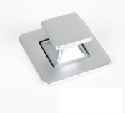 BOUTON PUSH LOCK CARRE 37x37mm - CHROME MAT 