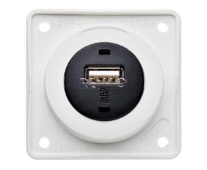 PRISE USB 5V / 1A BERKER INTEGRO - BLANC