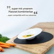 ASSIETTE GOURMET EN PORCELAINE  SILWY® POUR SUPPORT MAGNETIQUE