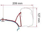 ADAPTATEUR DEEP BLACK FIAMMA F43 POUR VW T5/T6/T6.1 AVEC RAIL C SUR LE TOIT