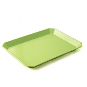 PLATEAU PETIT DEJEUNER PLASTOREX 40X30CM VERT