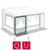 EXTENSION 125 CM PAROI FRONTALE PRIVACY ROOM POUR F45/F65/F80