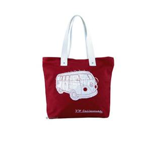 SAC SHOPPER CANVAS VW COLLECTION COLORIS ROUGE