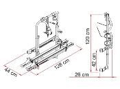 PORTE VELOS CARRY BIKE 200 DJ pour SPRINTER > 06/06 2 PORTES ARRIERES