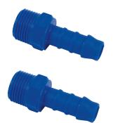 RACCORD D'EAU PLASTIQUE DROIT 3/8 MALE / TETINE 10mm - lot de 2