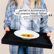 ASSIETTE GOURMET EN PORCELAINE  SILWY® POUR SUPPORT MAGNETIQUE