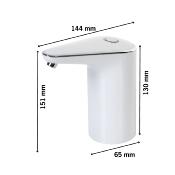 ROBINET D'EAU ELECTRIQUE RECHARGEABLE CARBEST POUR BIDON DIN 61 - BLANC