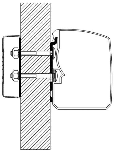 ADAPTATEUR THULE OMNISTOR 3200 - Adapter Flat Wall pour montage mural droit