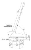 ANTENNE RADIO 12V pour fourgons avec toit métallique 