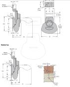 VERROU GRENOUILLERE ROTATIF TWIST LOCK 55x52mm