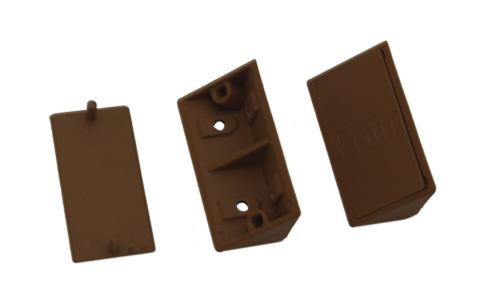 COINS DE CONNEXION PLASTIQUE 60x21x21 - boite de 6