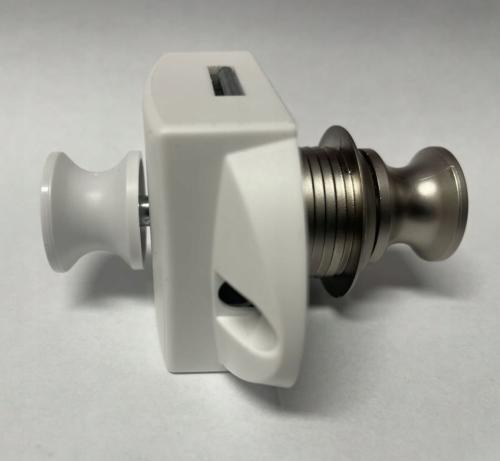 FERMETURE PORTE SALLE DE BAIN INTERIEUR/EXTERIEUR PUSH LOCK ARGENT MAT