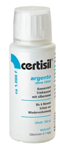 CERTISIL® Argento CA 1000F -100ml - Desinfection de l'eau 1000 Litres 
