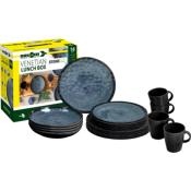 Service de table en mélamine Vénitien - 16 pièces - Pour 4 personnes 