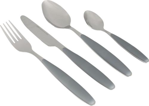 Gimex Solid Line, Lot de 16 couverts Gris granite - 4 personnes 