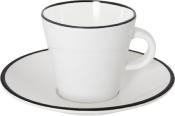 SERVICE A EXPRESSO LINEA LINE - BLACK - 4 PIECES