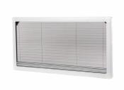 CADRE INTERIEUR CARBEST BLANC AVEC MOUSTIQUAIRE ET OCCULTANT  POUR FENETRE BATTANTE COMFORT 700x300 MM